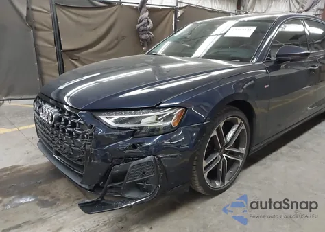 2025 Audi A8 L 55 Tfsi Quattro Tiptronic из США, поврежденный, VIN WAULDAF80SN011541